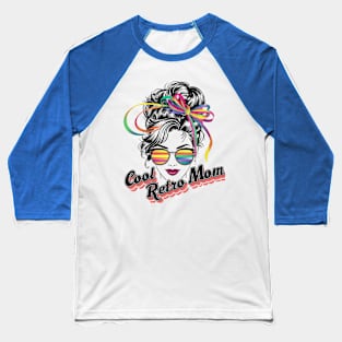 Cool Retro Mom Baseball T-Shirt